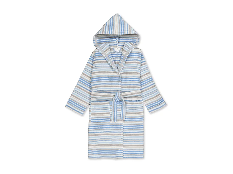 Boskimo Kids Carlo – Kinderbademantel – Teenager – Blau – 14