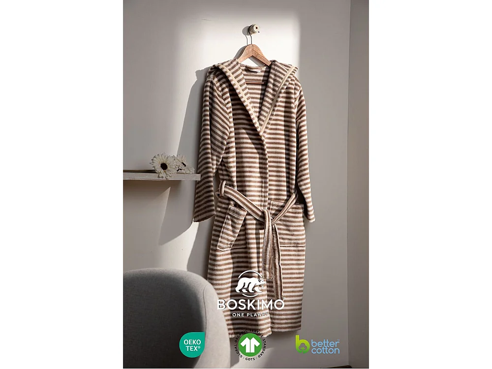 Boskimo York - Badjas van 100% katoenfluweel - Xl