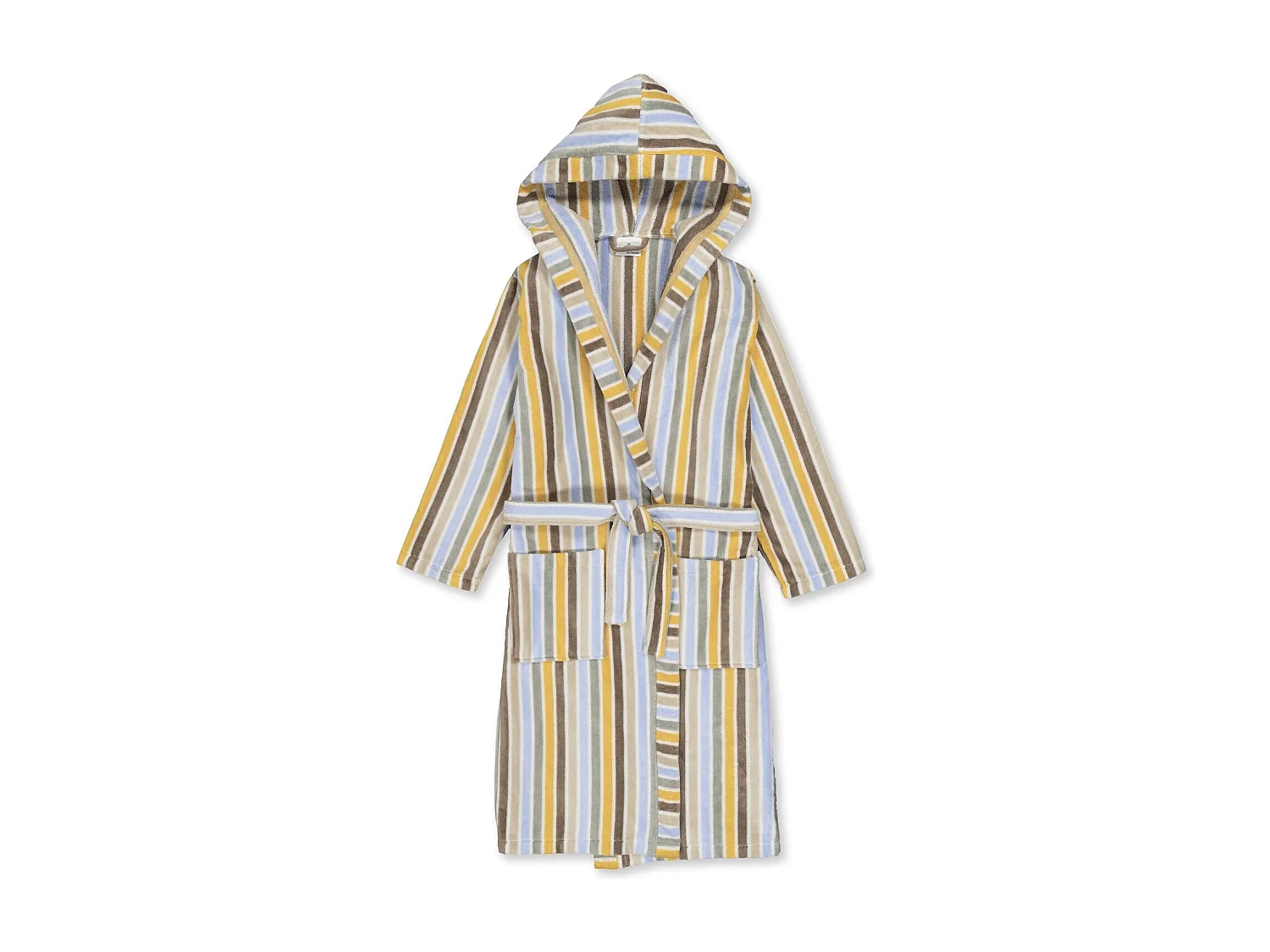 Boskimo Henry - Roupão de banho 100% algodão veludo - Riscas - M