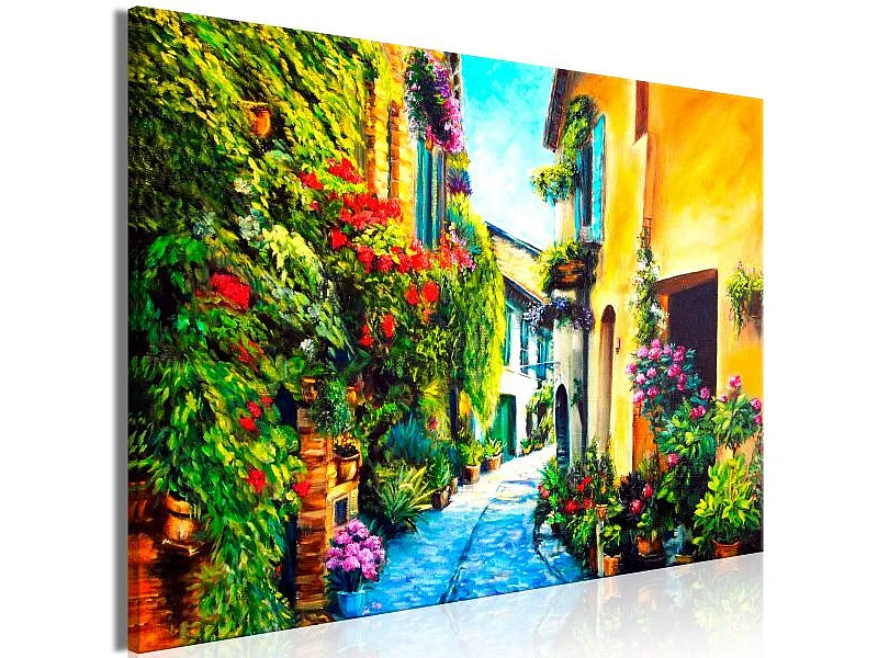 Tableau Villes Beautiful Street (1 Part) Wide 90x60 cm