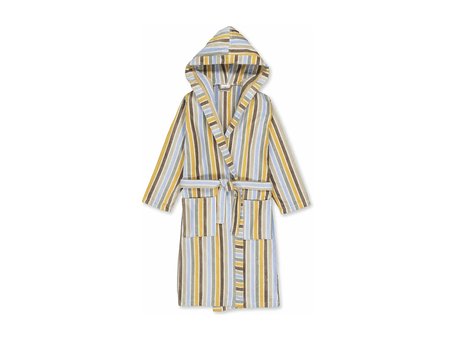 Boskimo Henry - Accappatoio in velluto di cotone 100% - A righe - L