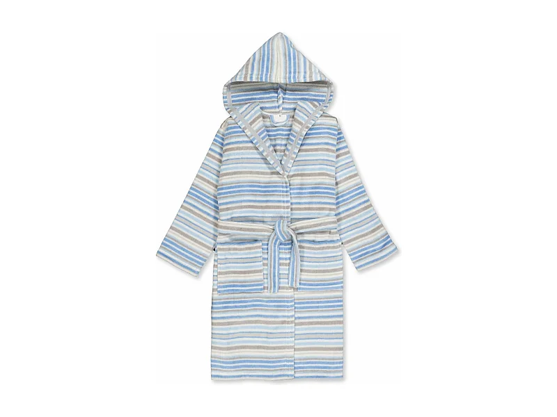 Boskimo Kids Carlo – Kinderbademantel – Teenager – Blau – 10