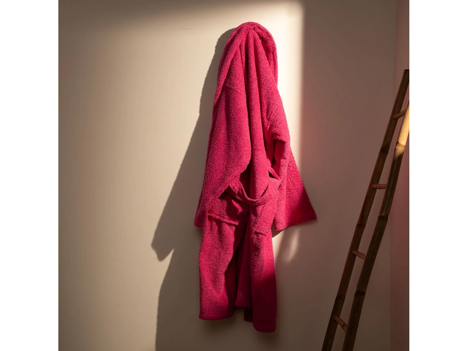 Albornoz De Ducha Unisex - 100% Algodón - Albornoz De Rizo - Ciclamen - M