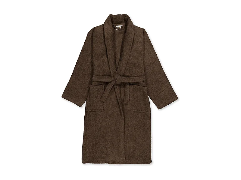 Albornoz De Ducha Unisex - 100% Algodón - Albornoz De Rizo - Nutria - Xl