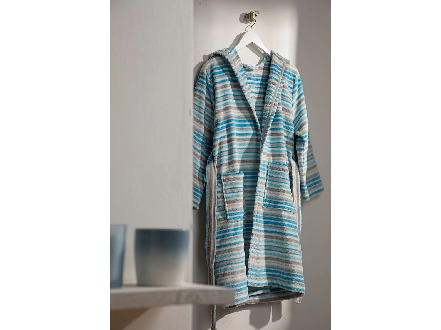 Boskimo Kids Carlo - Peignoir Enfant - Ados - Bleu - 12