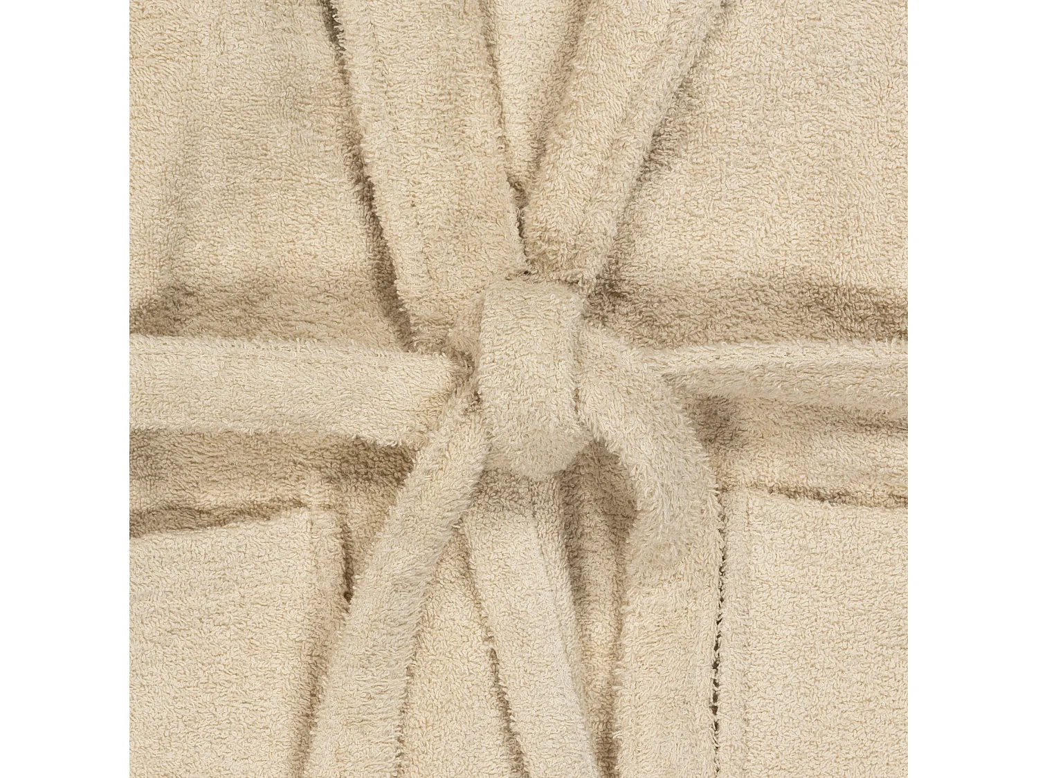 Peignoir unisexe - 100% coton - Peignoir éponge - Beige - L