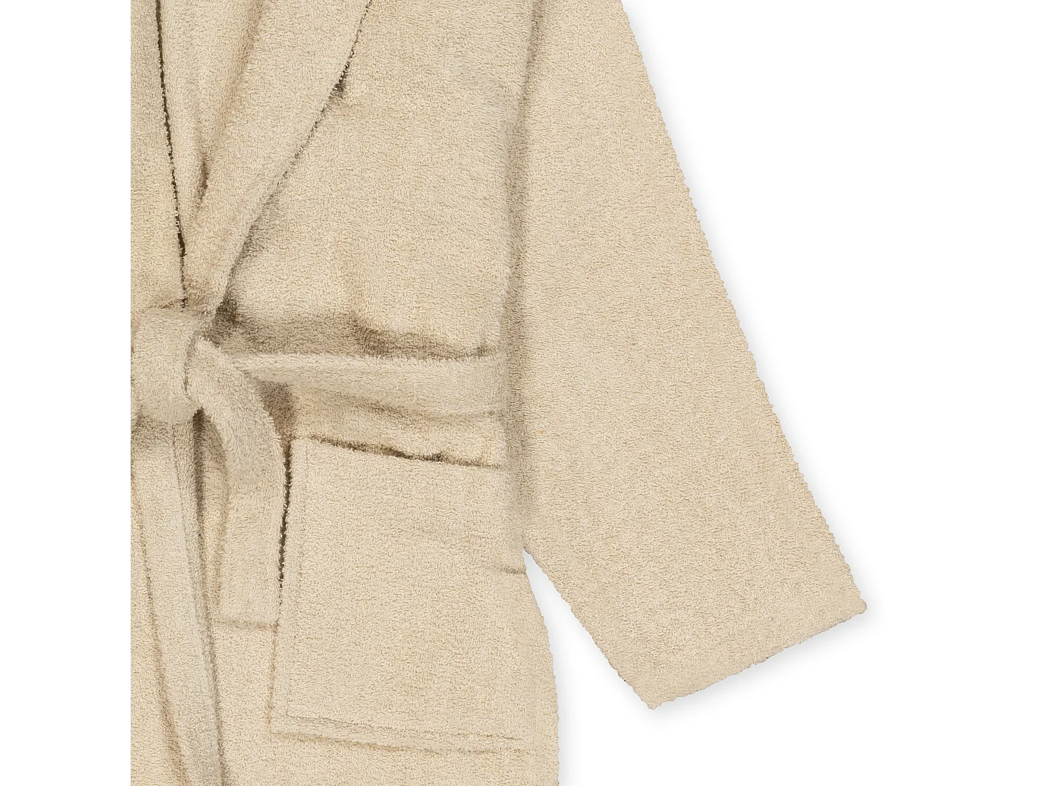 Peignoir unisexe - 100% coton - Peignoir éponge - Beige - L