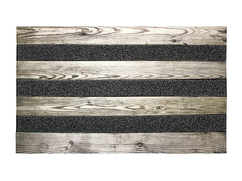 Tapis Déco Effet Bois "Balto" 45x75cm Naturel