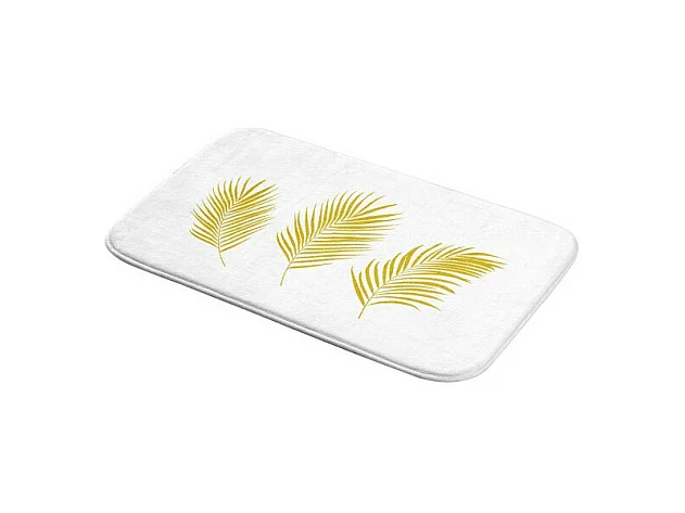 Tapis de Bain Imprimé "Orbella" 45x75cm Blanc