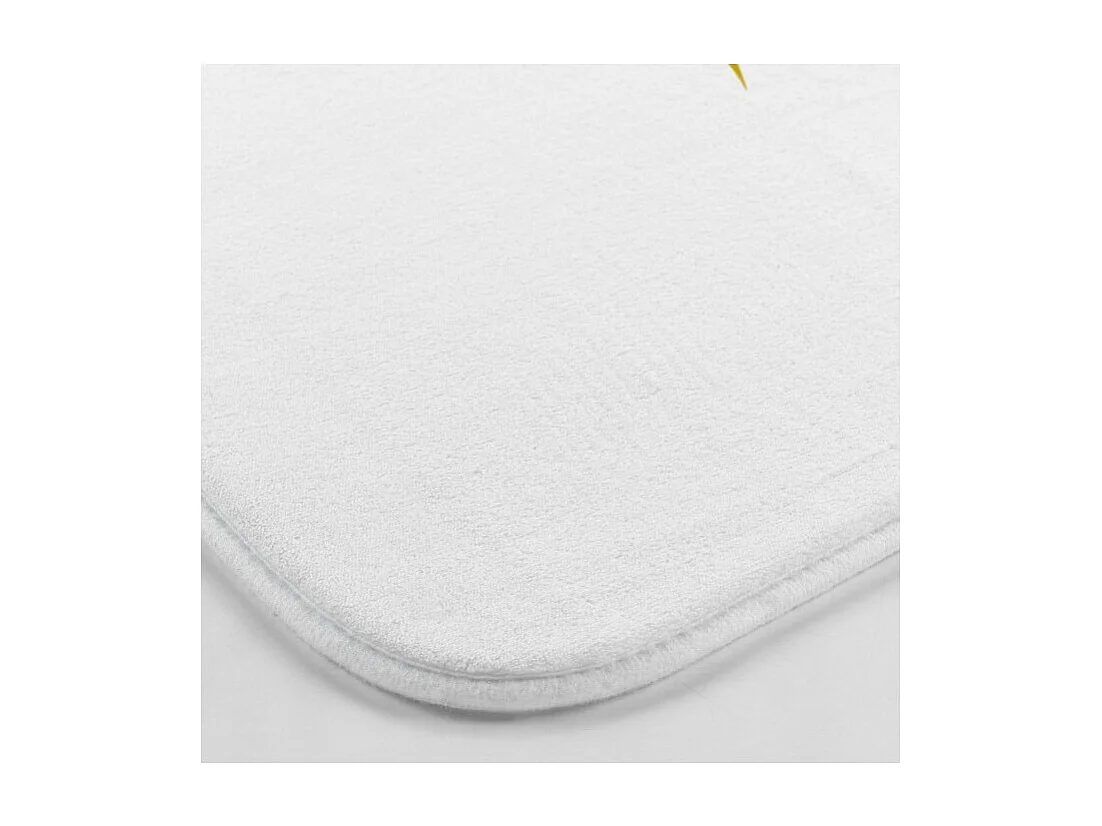 Tapis de Bain Imprimé "Orbella" 45x75cm Blanc