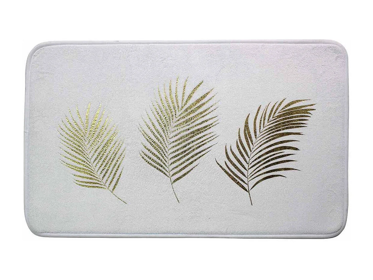 Tapis de Bain Imprimé "Orbella" 45x75cm Blanc