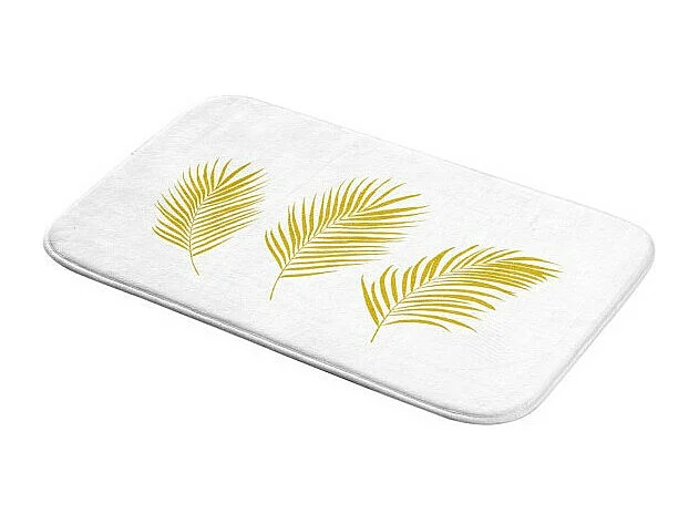 Tapis de Bain Imprimé "Orbella" 45x75cm Blanc