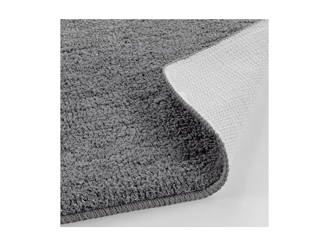 Tapis de Bain Microfibre "Métallisé" 45x75cm Gris