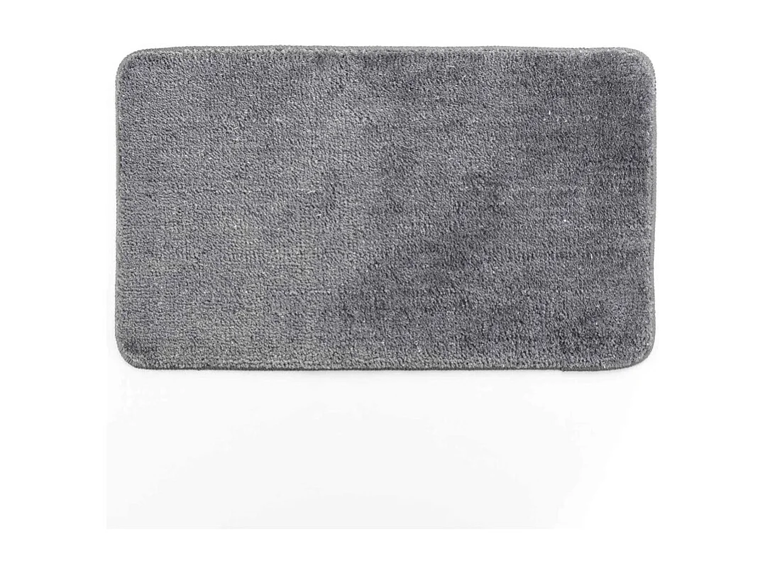 Tapis de Bain Microfibre "Métallisé" 45x75cm Gris