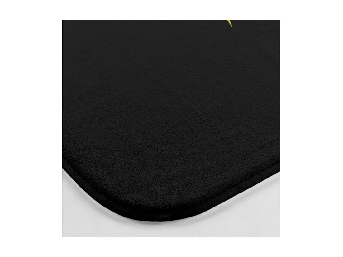 Tapis de Bain Imprimé "Orbella" 45x75cm Noir