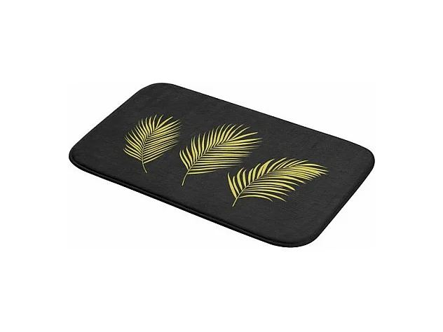 Tapis de Bain Imprimé "Orbella" 45x75cm Noir