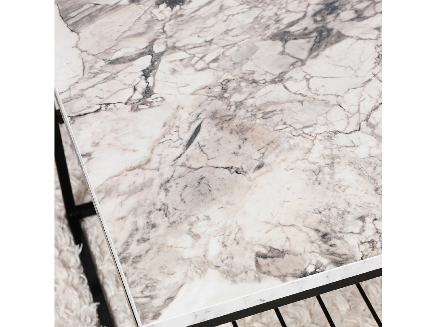 Table basse effet marbre MARBEL