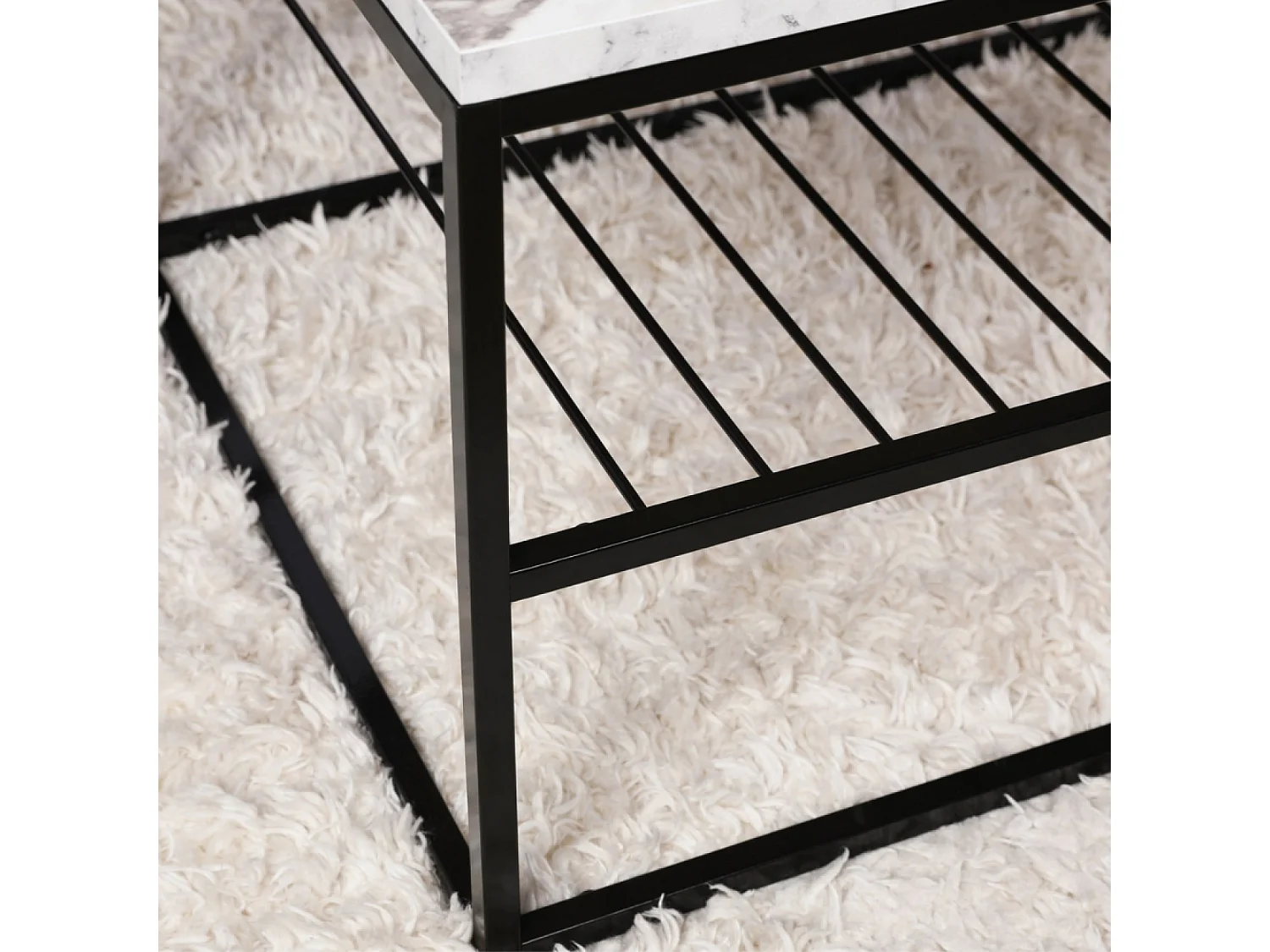 Table basse effet marbre MARBEL