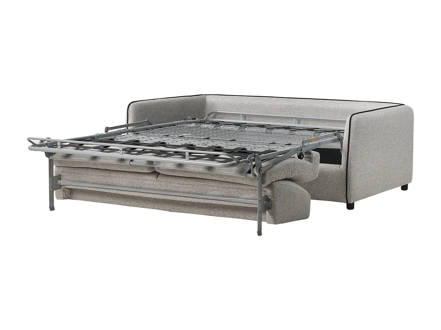 Canapé-lit 2 places ISHOJ Tissu Gris clair