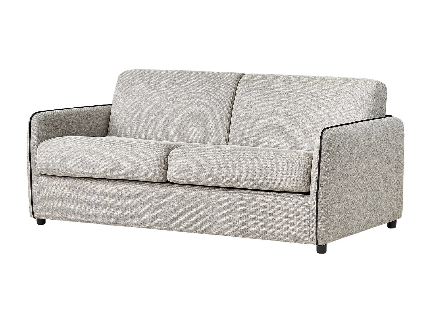 Canapé-lit 2 places ISHOJ Tissu Gris clair
