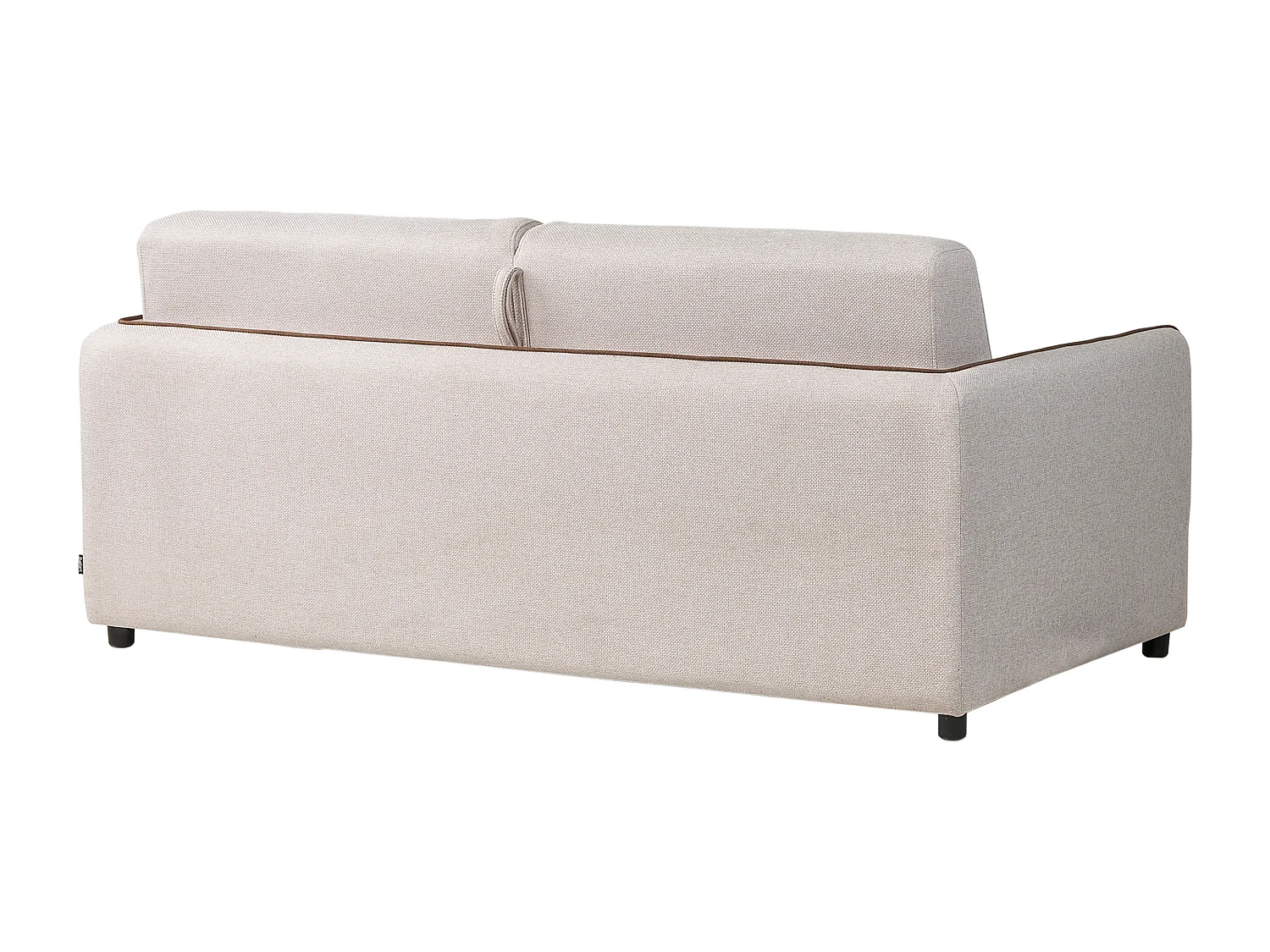 Canapé-lit 2 places ISHOJ Tissu Beige clair