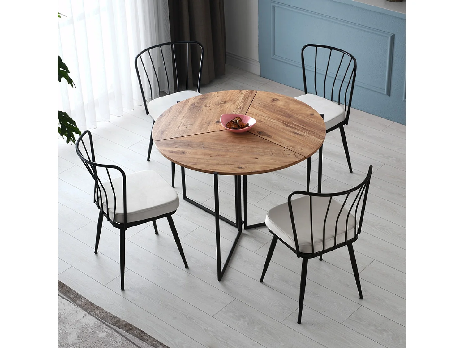 Faltbarer Esstisch aus Eichenholz BRONIE