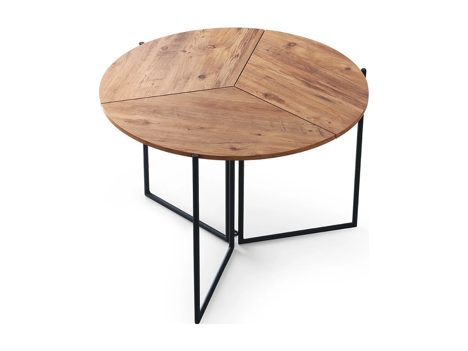 Table de salle à manger pliable couleur chêne BRONIE