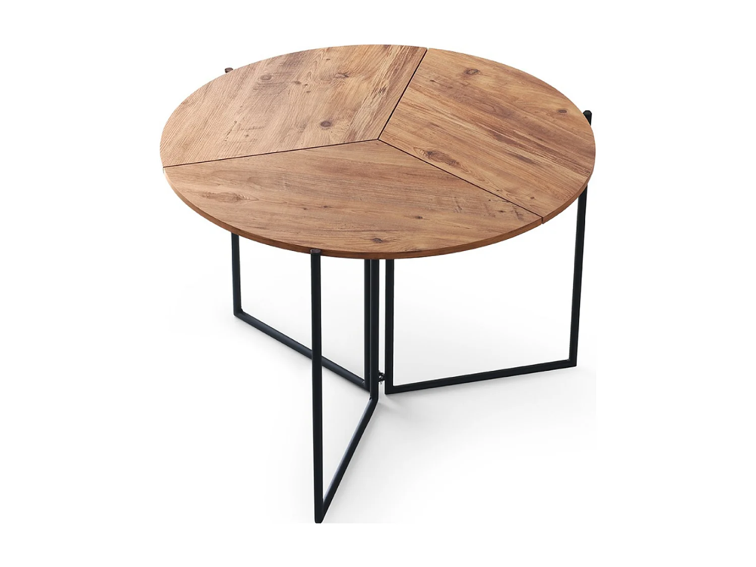 Table de salle à manger pliable couleur bois BRONIE