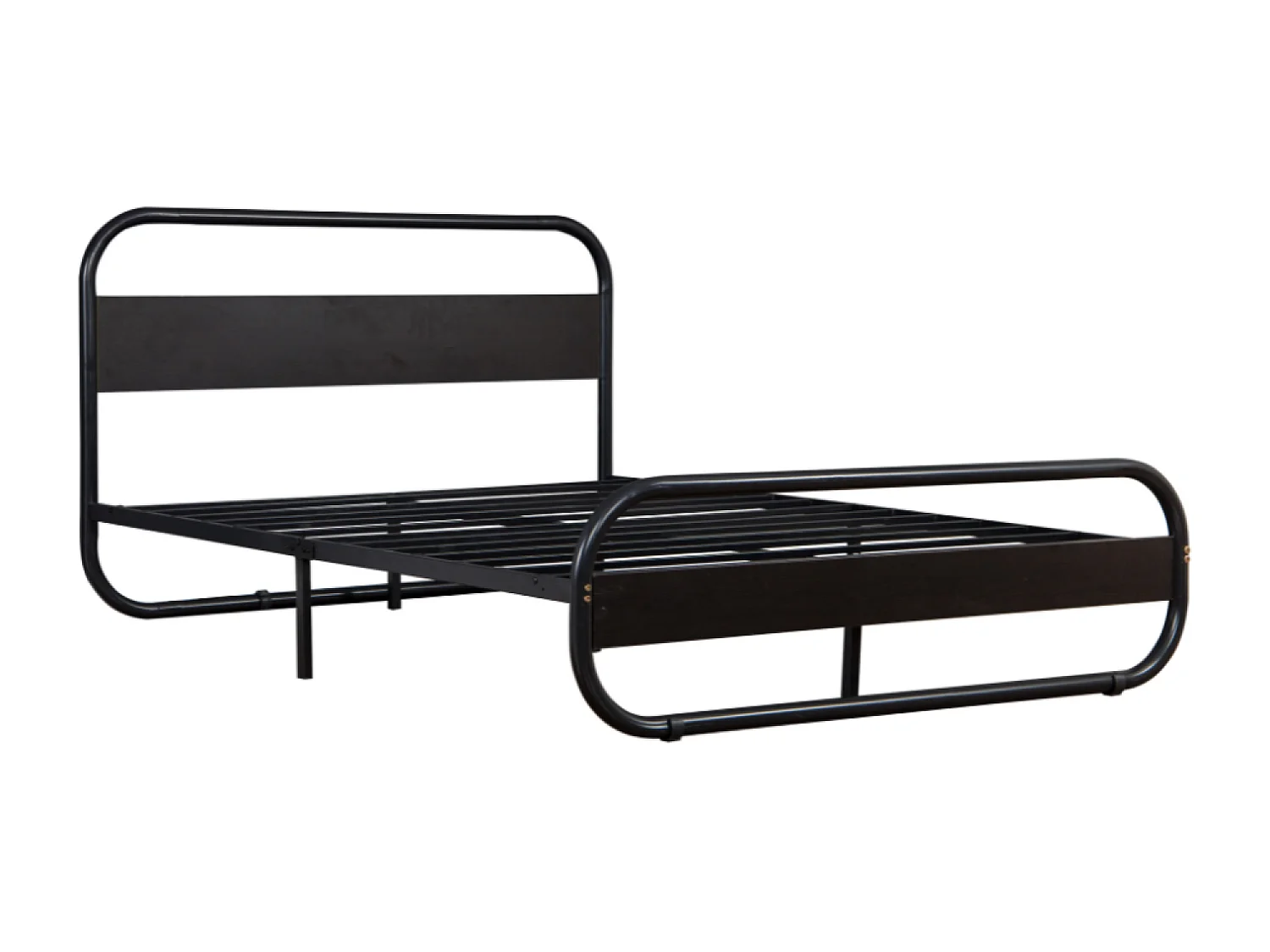 Verlicht LED Metalen Bed 160x200cm Zwart Eigentijds met LED