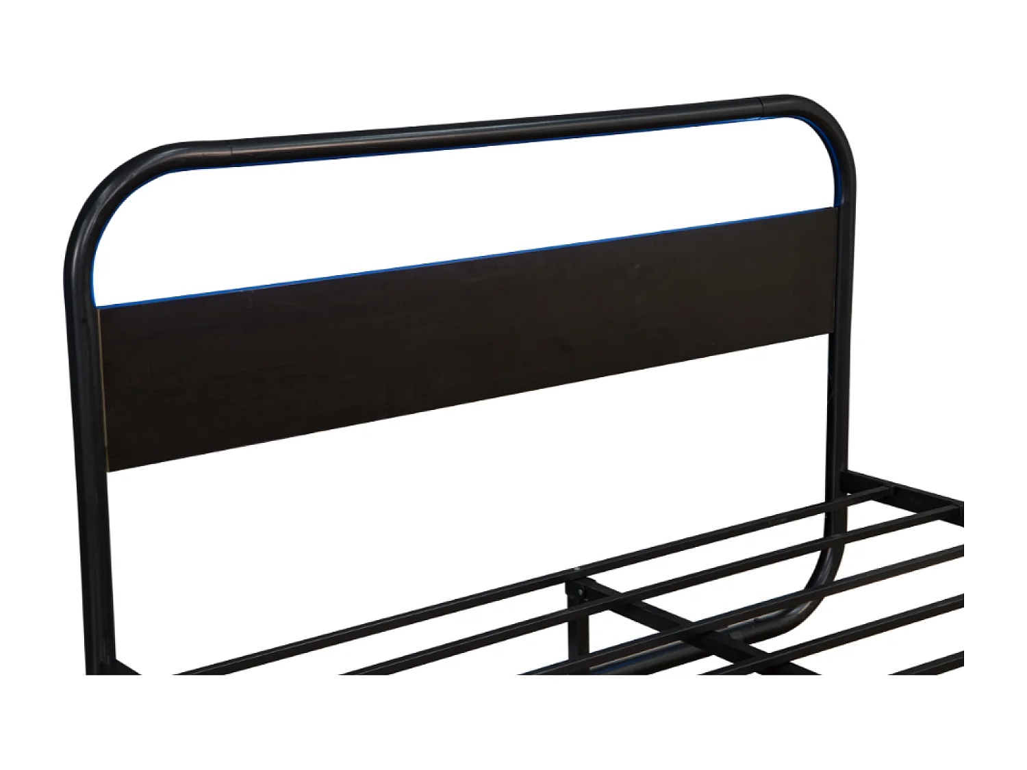 Verlicht LED Metalen Bed 160x200cm Zwart Eigentijds met LED