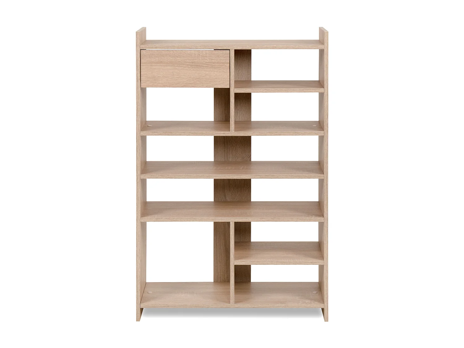 Armoire à chaussures 8 niches ouvertes et 1 tiroir H109 cm - MÜNSTER