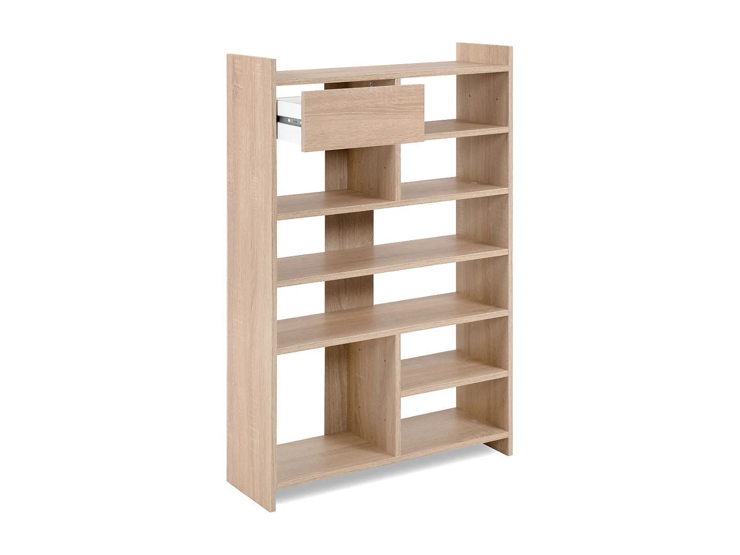 Armoire à chaussures 8 niches ouvertes et 1 tiroir H109 cm - MÜNSTER