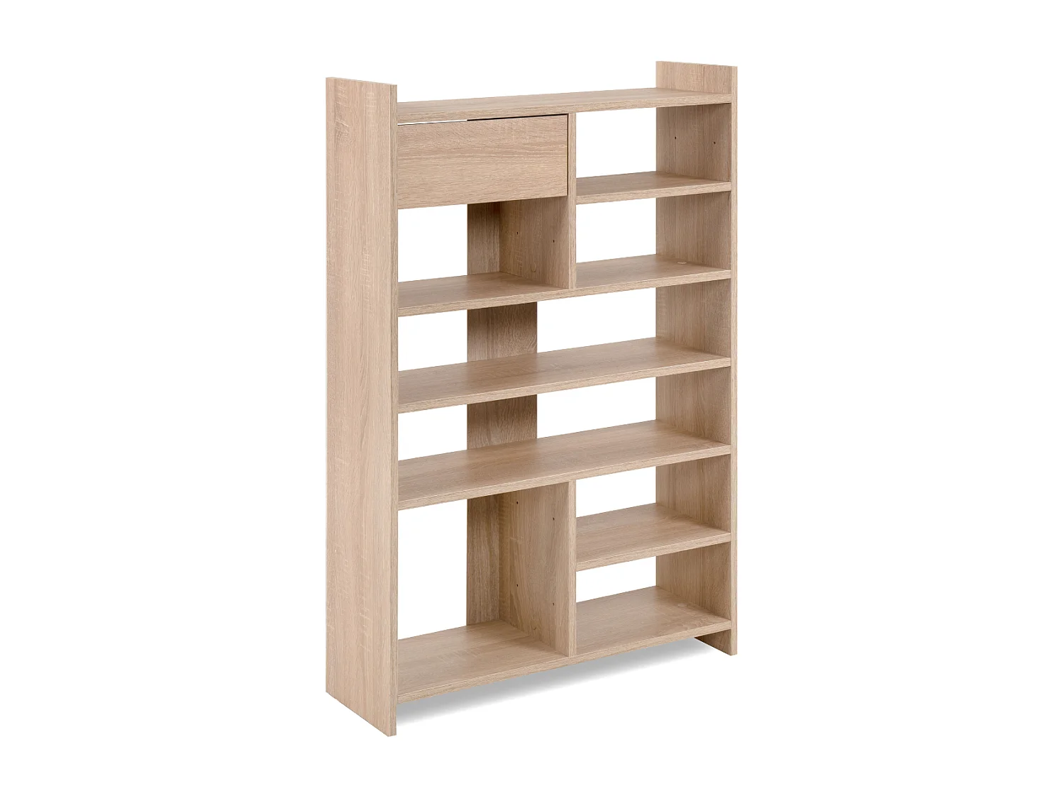 Armoire à chaussures 8 niches ouvertes et 1 tiroir H109 cm - MÜNSTER