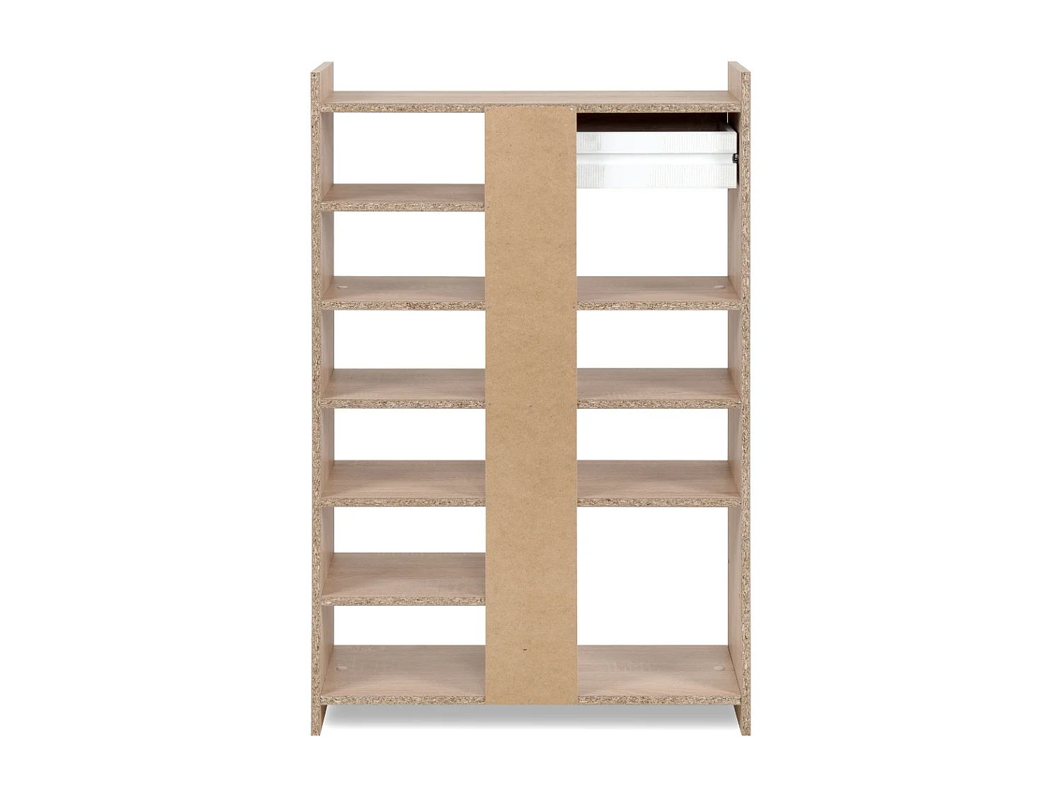Armoire à chaussures 8 niches ouvertes et 1 tiroir H109 cm - MÜNSTER
