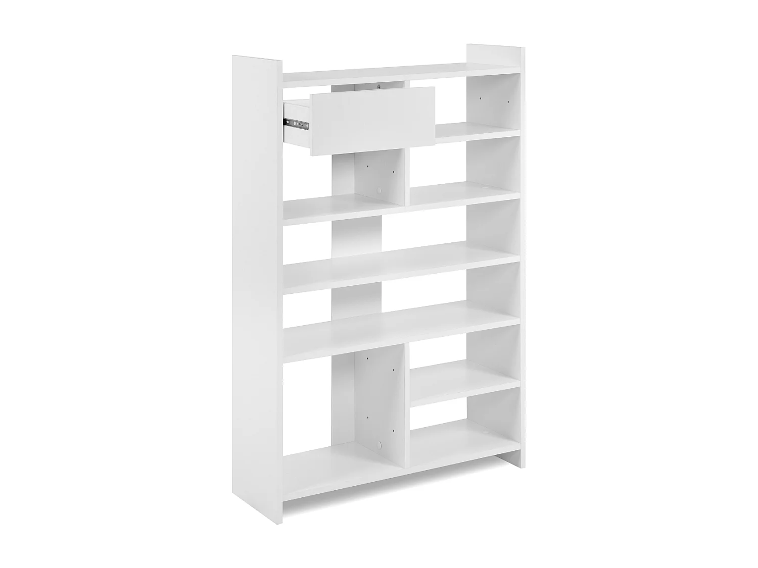 Armoire à chaussures 8 niches ouvertes et 1 tiroir H109 cm - MÜNSTER