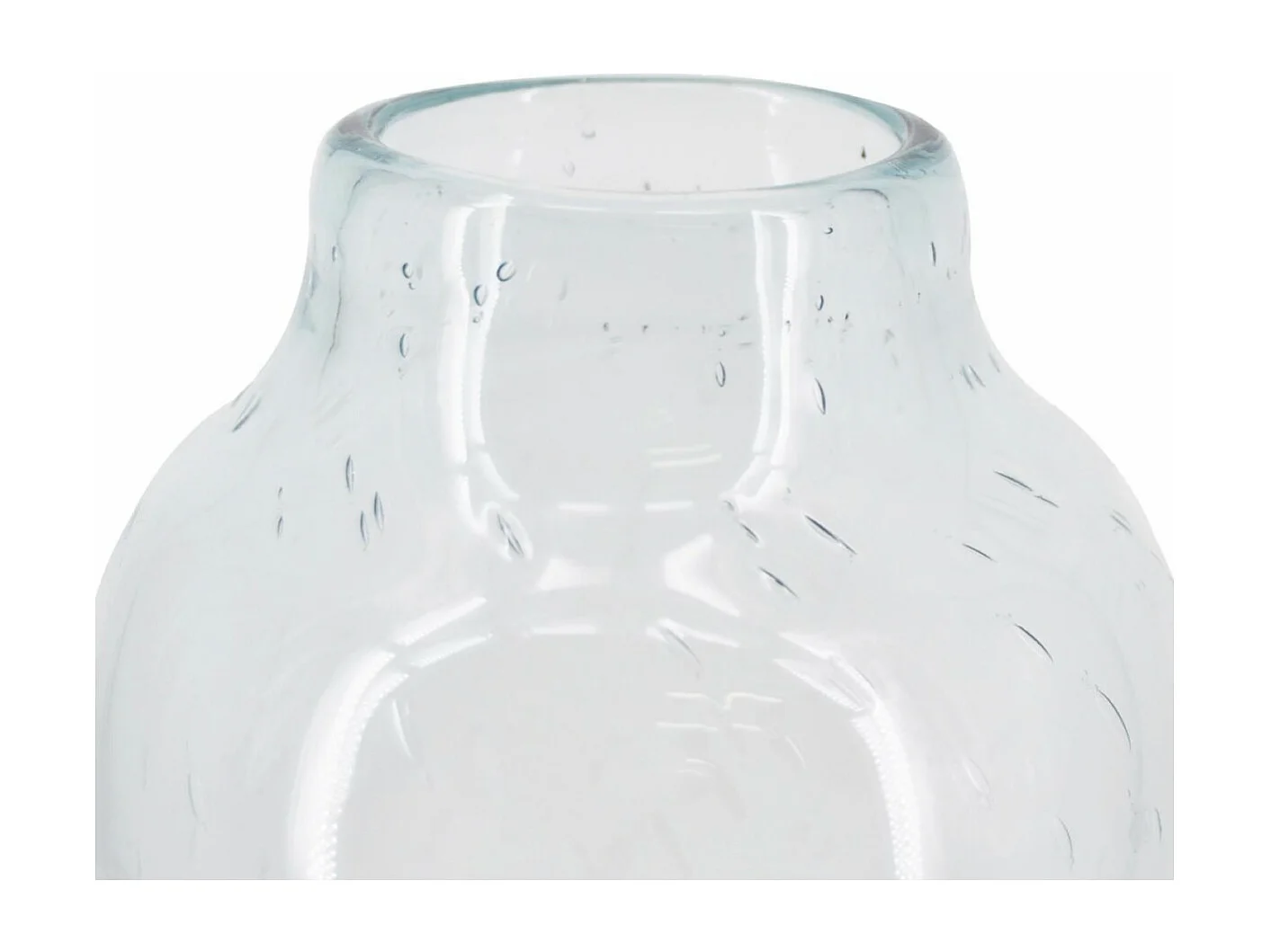 Vase Verre Bleu - Décoration d'Autrefois