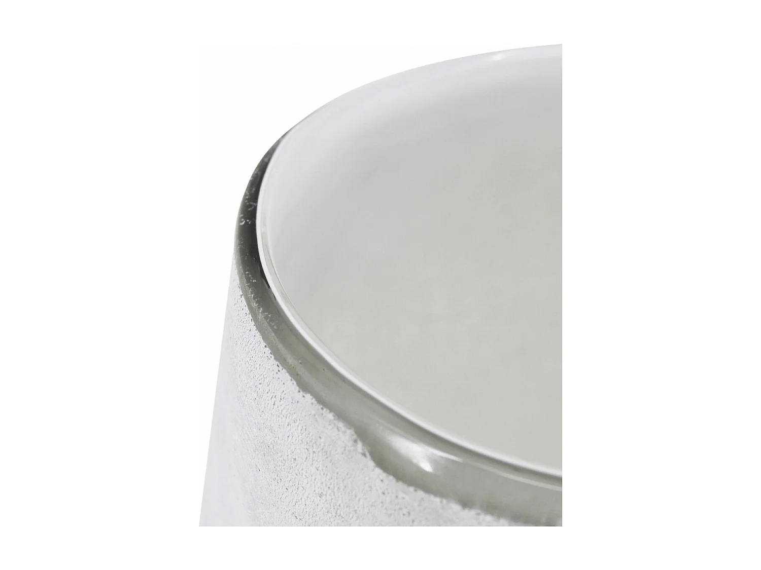 Vase Verre Blanc - Décoration d'Autrefois