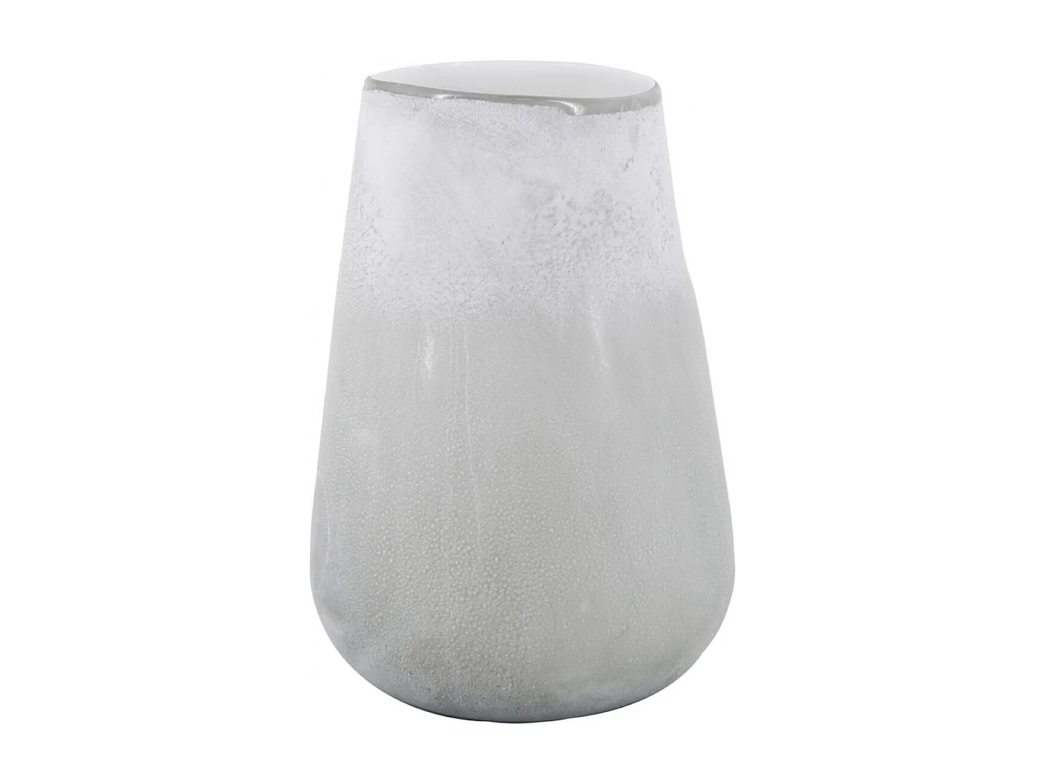 Vase Verre Blanc - Décoration d'Autrefois