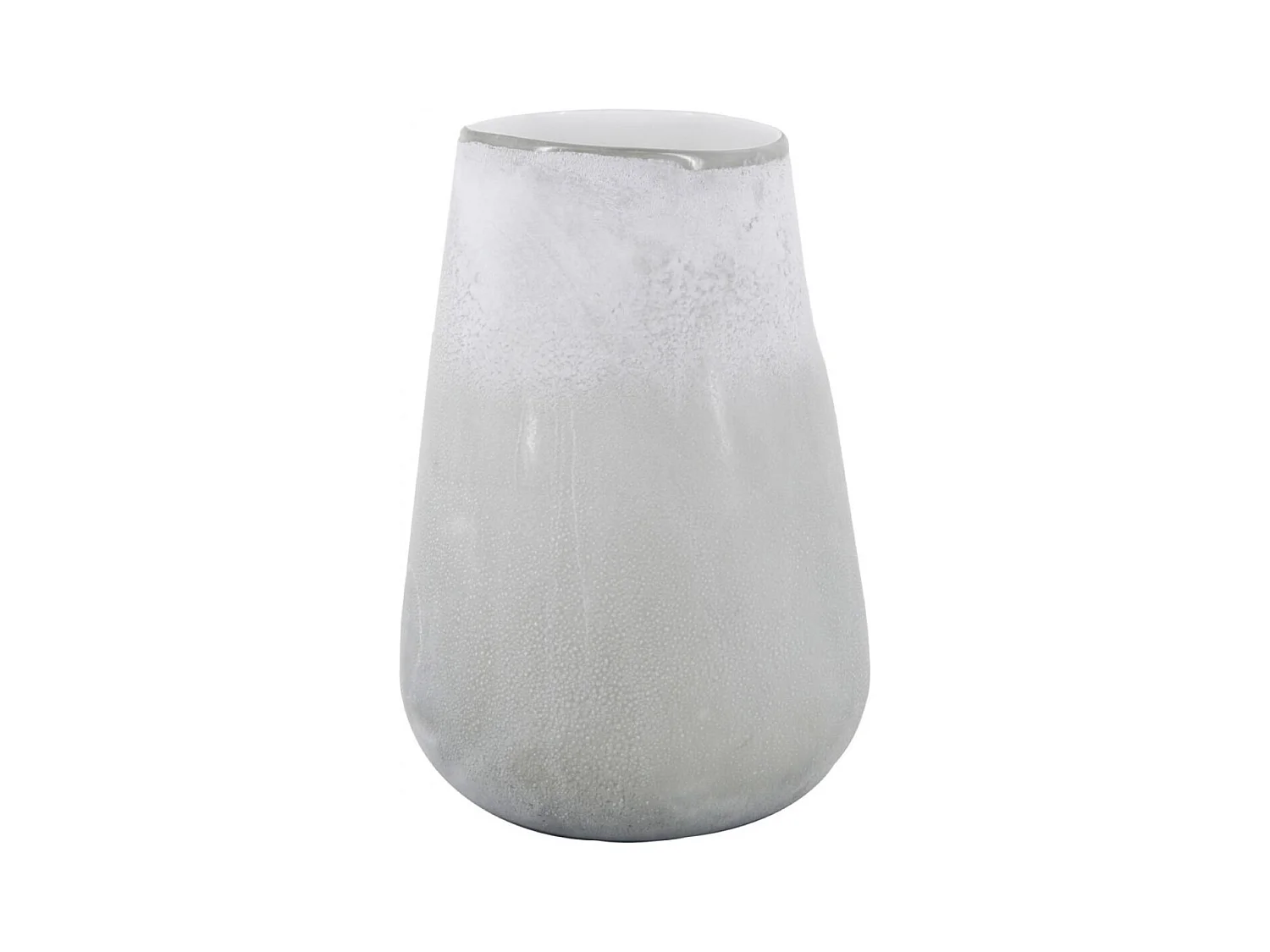 Vase Verre Blanc - Décoration d'Autrefois