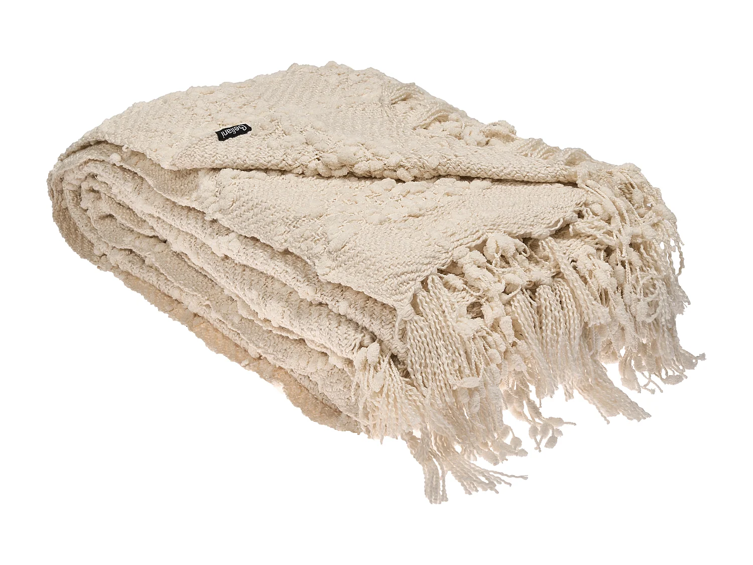 Coperta VELLA Cotone 200 x 220 cm Bianco sporco