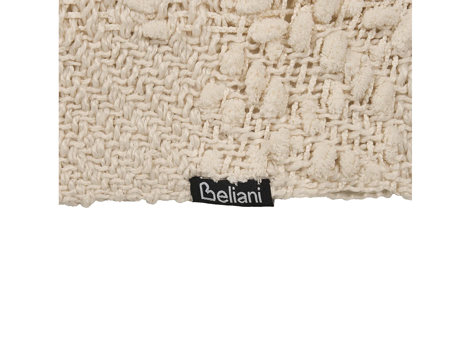 Coperta VELLA Cotone 200 x 220 cm Bianco sporco