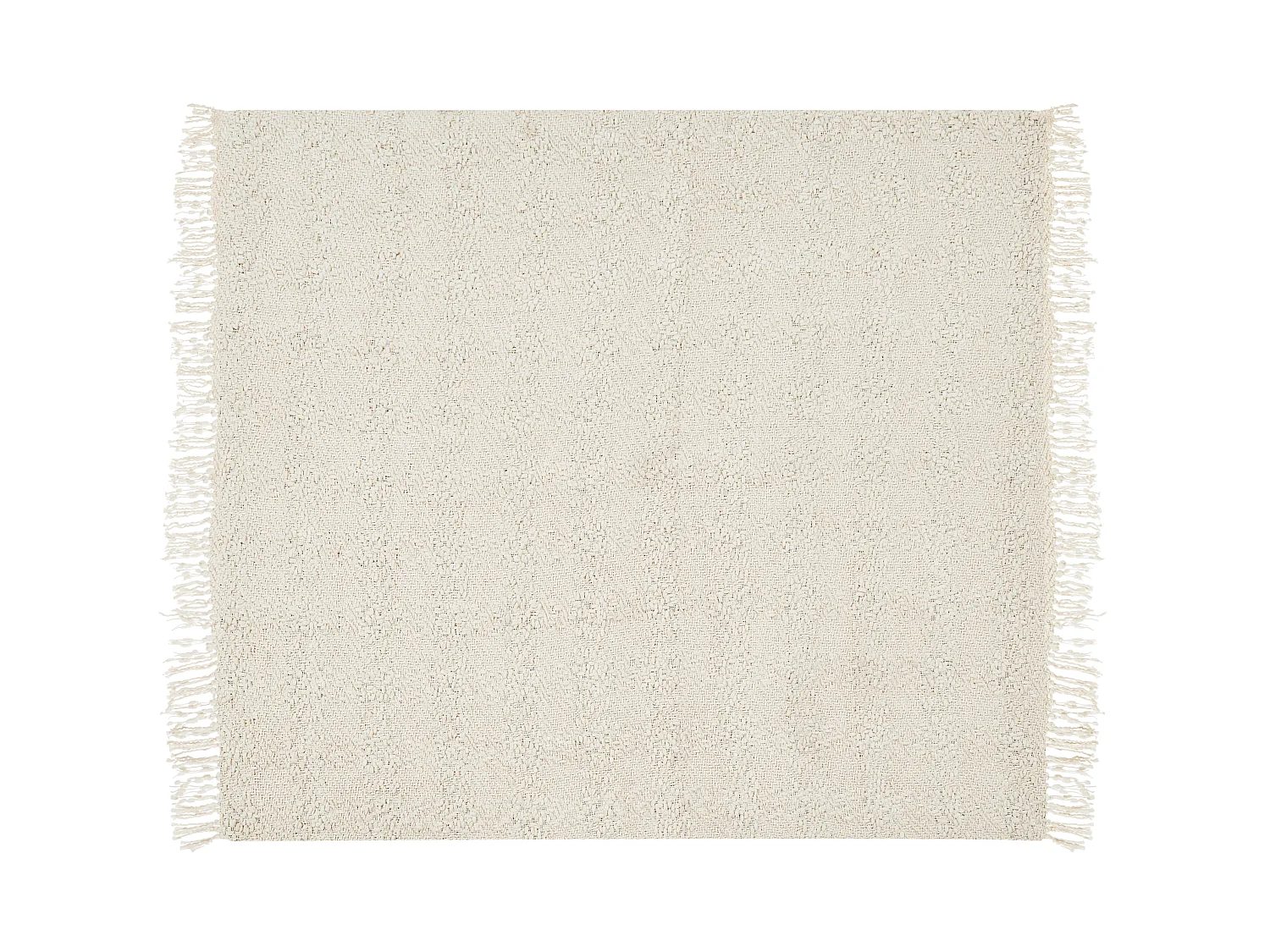 Kuscheldecke VELLA Baumwolle 220 x 240 cm Cremeweiss