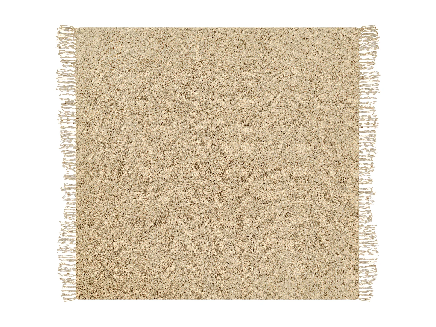 Plaid VELLA Katoen 220 x 240 cm Beige