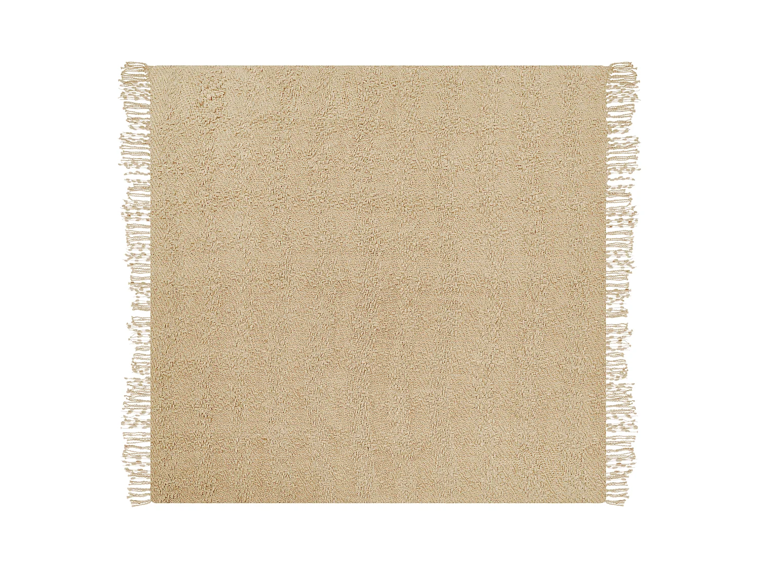 Coperta VELLA Cotone 220 x 240 cm Beige
