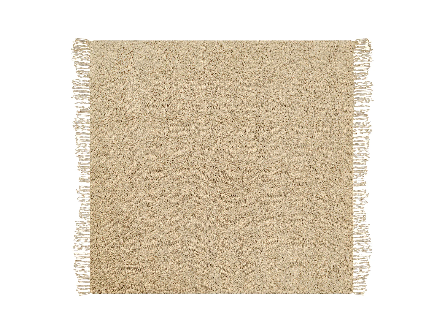 Coperta VELLA Cotone 190 x 230 cm Beige