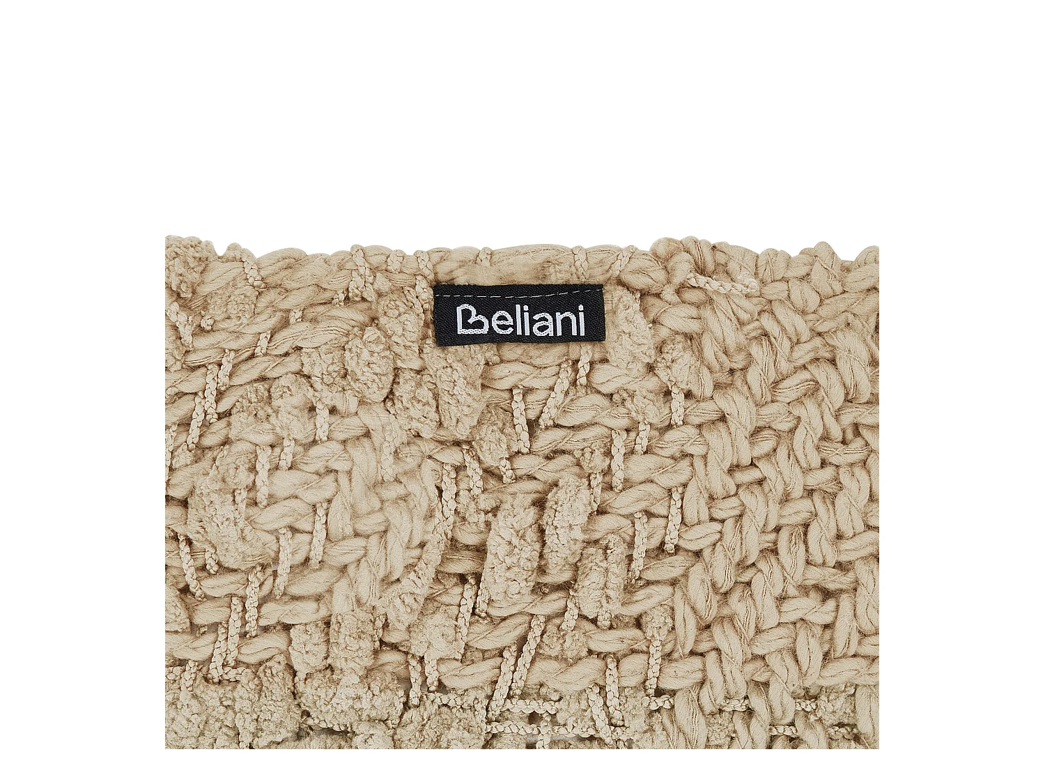 Coperta VELLA Cotone 190 x 230 cm Beige