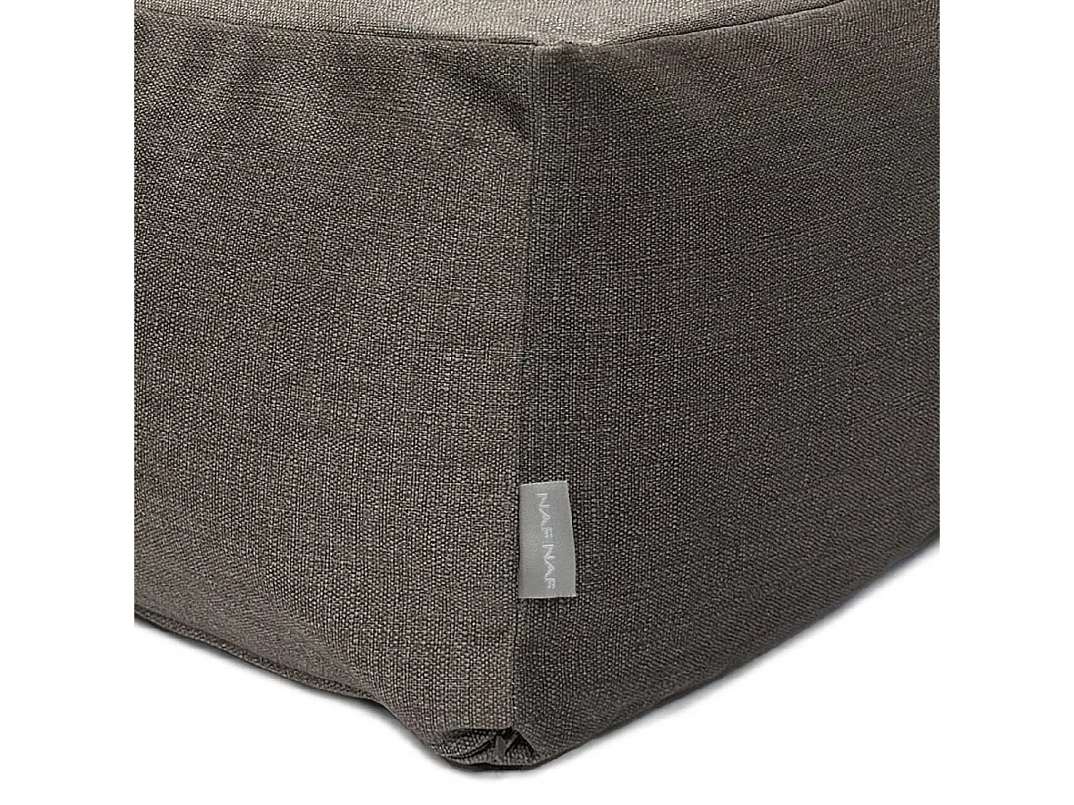 Pouf amovible Naf Naf PANDA BRUSHED 50x50x25 cm taupe