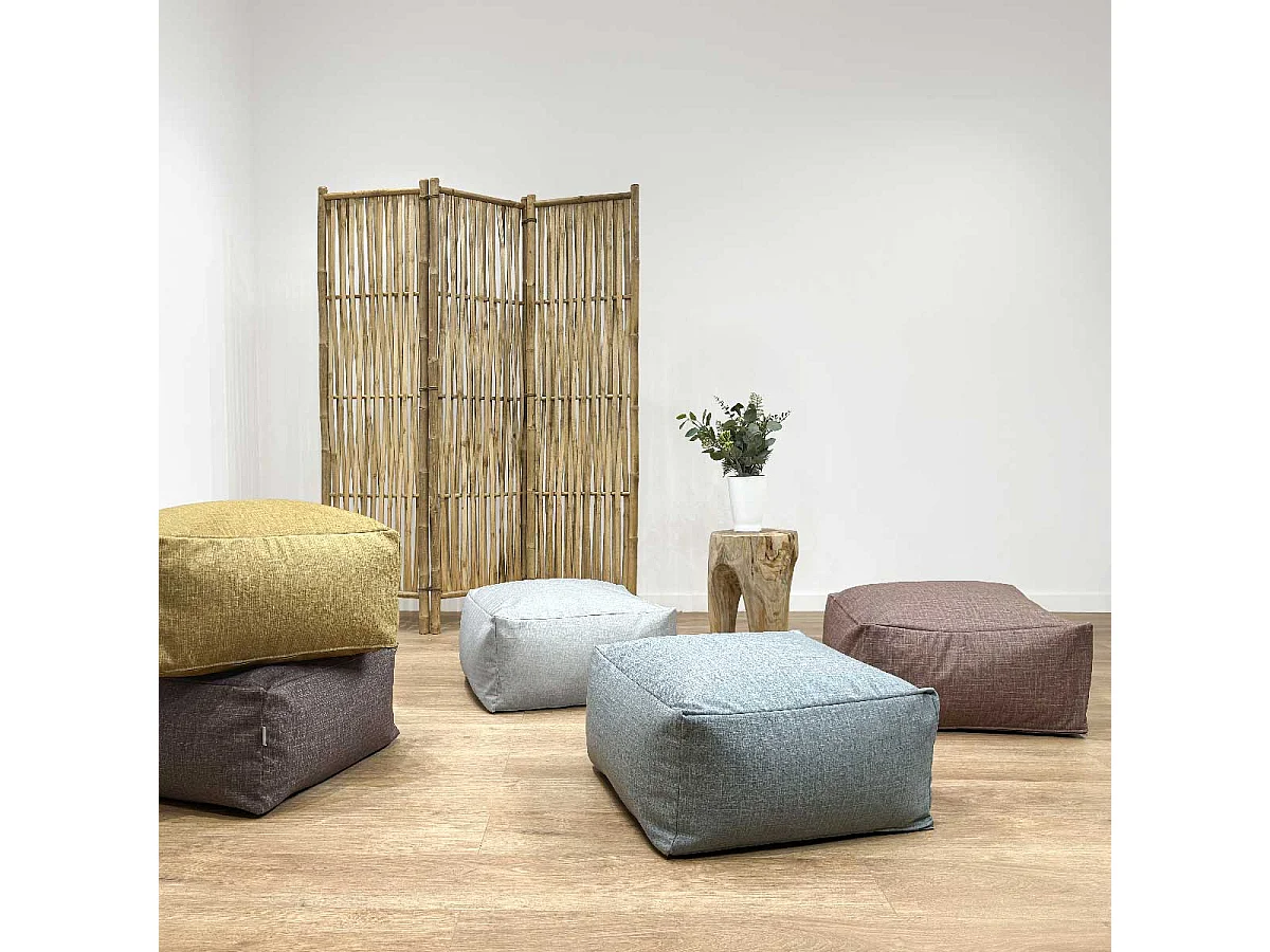 Pouf amovible Naf Naf MAYA 50x50x25 cm taupe