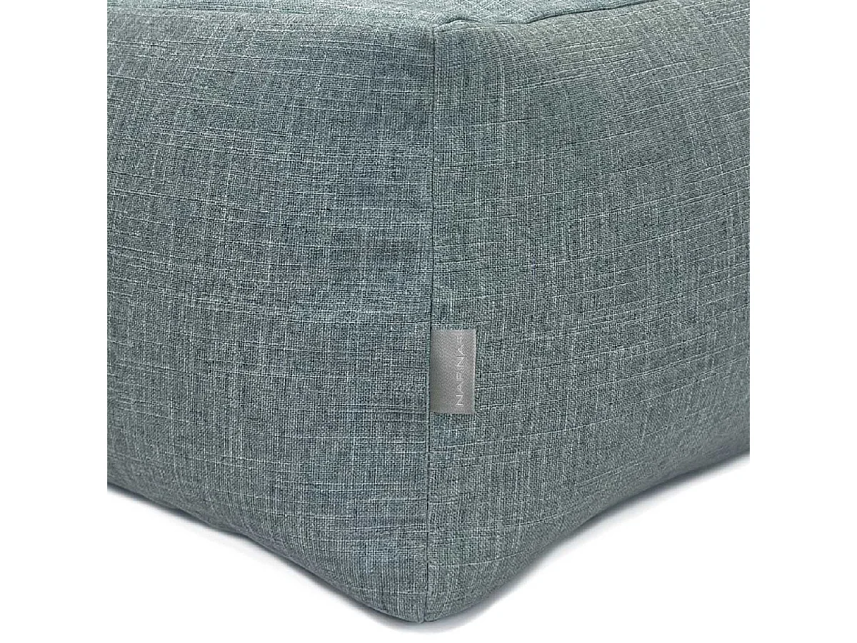 Puff desenfundable MAYA 50x50x25 cm azul claro