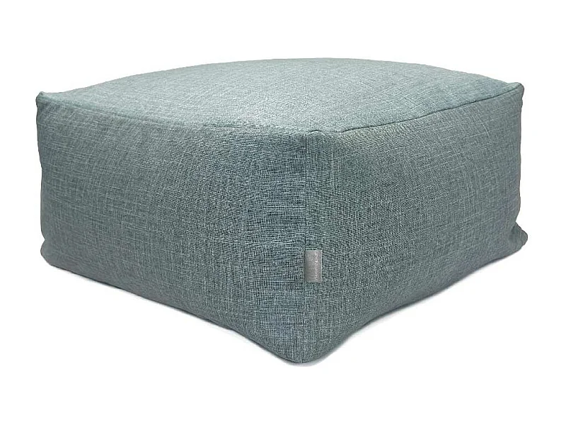 Puff desenfundable MAYA 50x50x25 cm azul claro